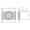 Ventilator de perete axial:  HACO-S AV Basic 120