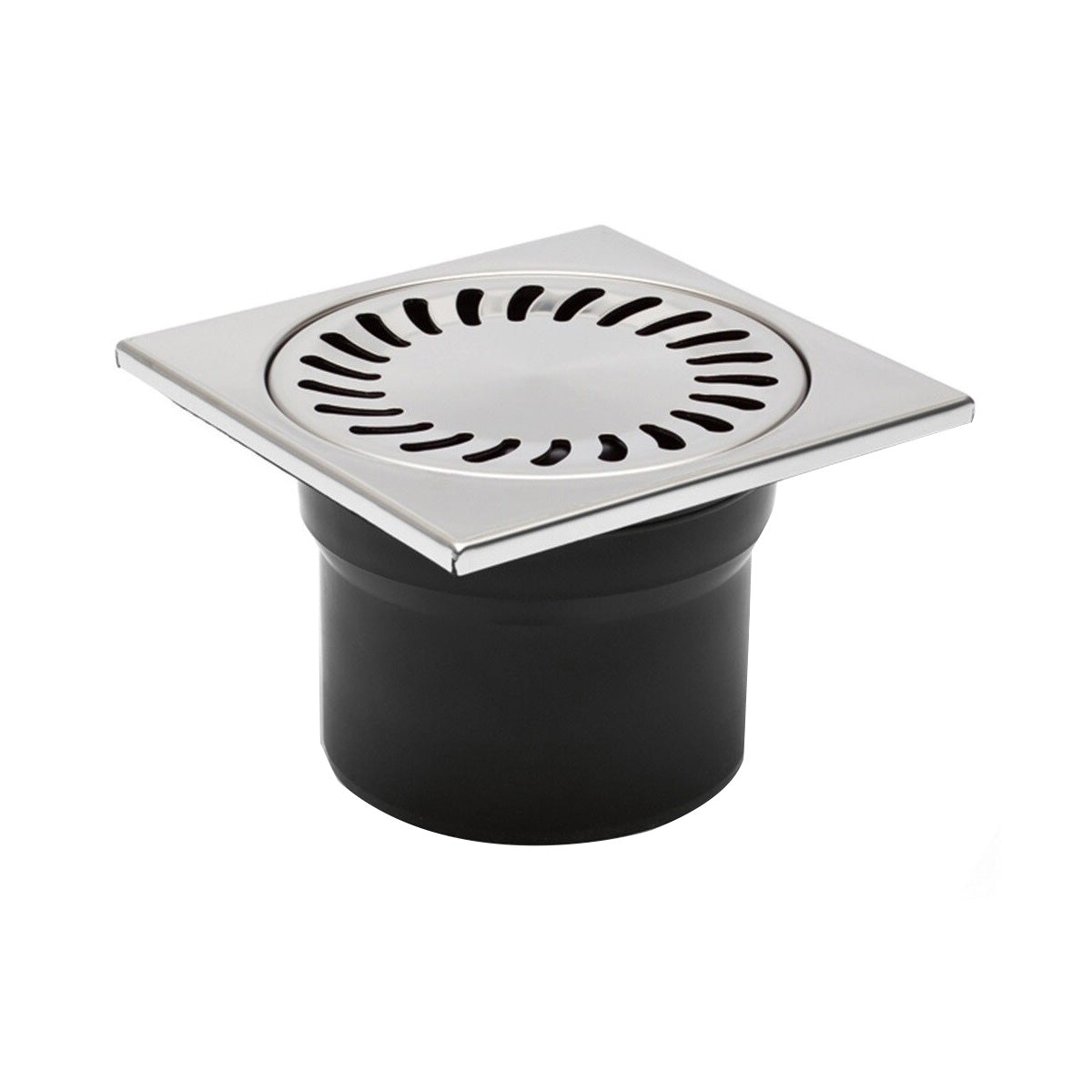 Sifon de pardoseala MCH cu iesire verticala DN 110 - inox/negru