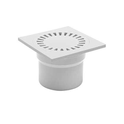 Sifon de pardoseala MCH cu iesire verticala DN 110 - plastic/alb