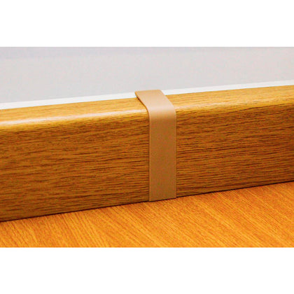 Piesa de legatura plinta MCH pentru mascarea tevilor-Alb