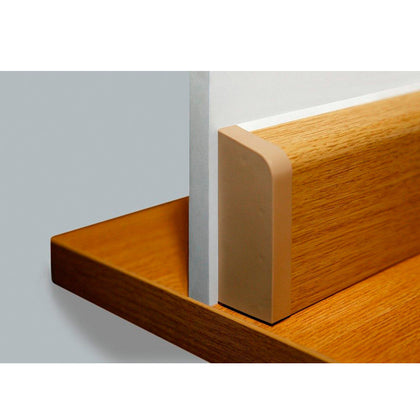 Piesa de capat stanga plinta MCH pentru mascarea tevilor-Alb