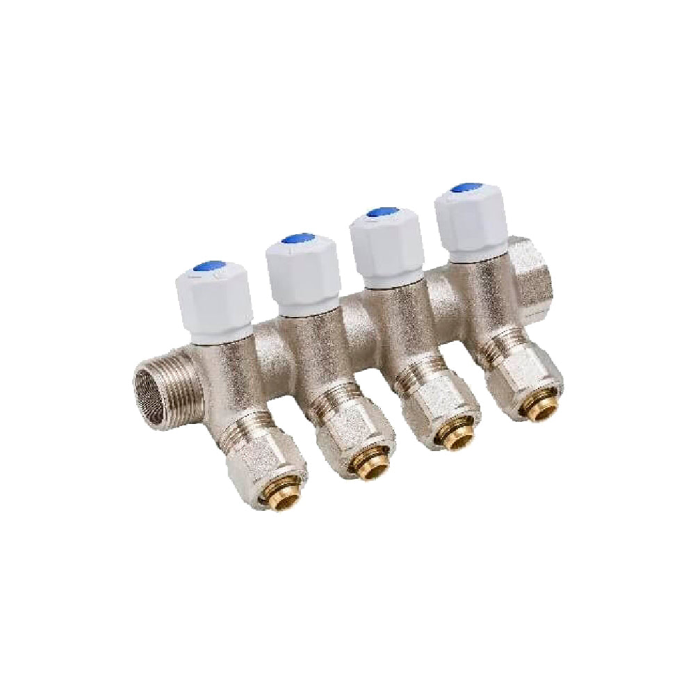 Distribuitor NOVAPEX apa rece - CU-4 circuite - 170 mm