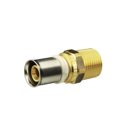 Racord sertizare cu filet exterior din alama 20 mm - 1/2