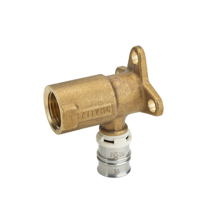 Cot sertizare cu prindere pe perete din alama 16 x 1/2” - 35 mm, FRANKISCHE - ALPEX-DUO