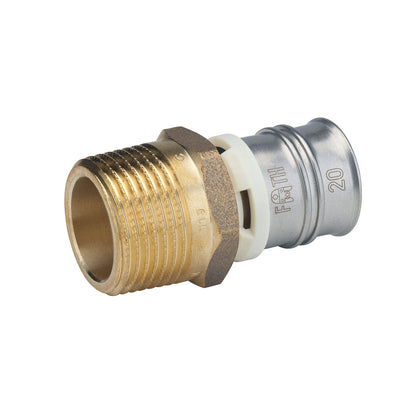 Racord sertizare cu filet exterior din alama 20 mm - 1/2