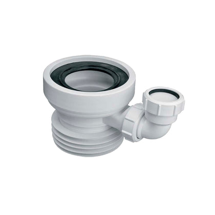 Racord WC McALPINE DN100 cu conectare suplimentara-Ø 100mm + DN100, L110 mm