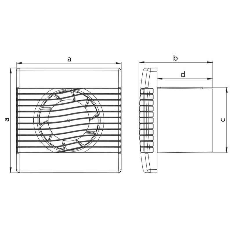 Ventilator de perete axial: HACO-CT AV Basic 120