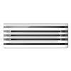 Grila HORIZON sticla alba si neagra 350x130 mm – Frankische