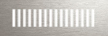 Grila, FRANKISCHE, profi-air Starline design LINE, 350 x 130 mm, alb vopsit