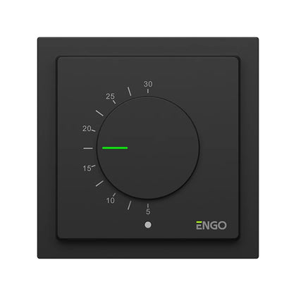 Cadru decorativ ENGO BEZEL-1B pentru termostate ESIMPLE, negru