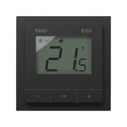 Cadru decorativ ENGO BEZEL-B pentru termostate EASY si E25, negru