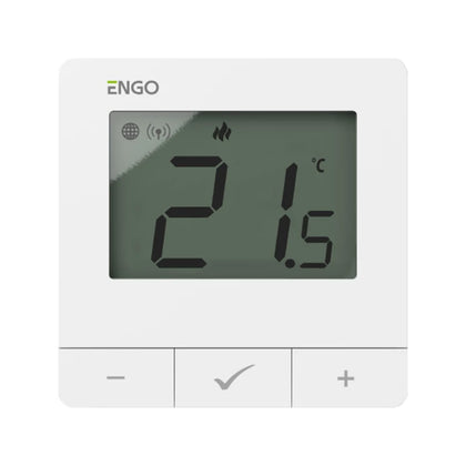 Termostat ambiental, aparent cu fir E25, ZIGBEE, 868MHZ, 230V, alb, ENGO