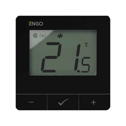 Termostat inteligent ENGO E25-24B, ZigBee si RF 868 MHz, 24V, negru