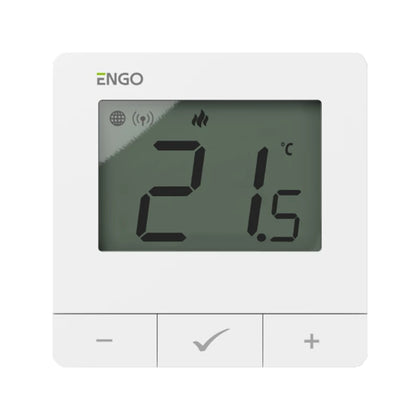Termostat inteligent ENGO E25-24W, ZigBee si RF 868 MHz, 24V, alb