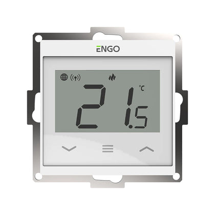 Termostat Wi-Fi ENGO E55-W, pentru cadru 55 x 55 mm, 230V, alb