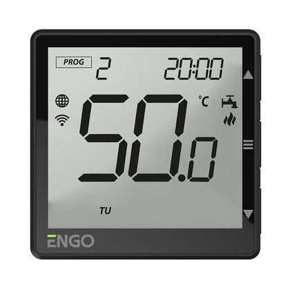 Timer Wi-Fi pentru apa calda ENGO EHW-B, 230V, negru