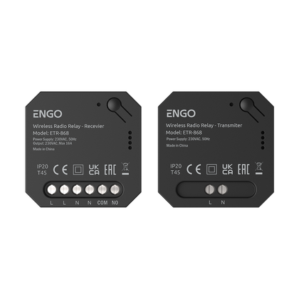Releu fara fir, controlat prin radio, 868MHz, 230V, ENGO