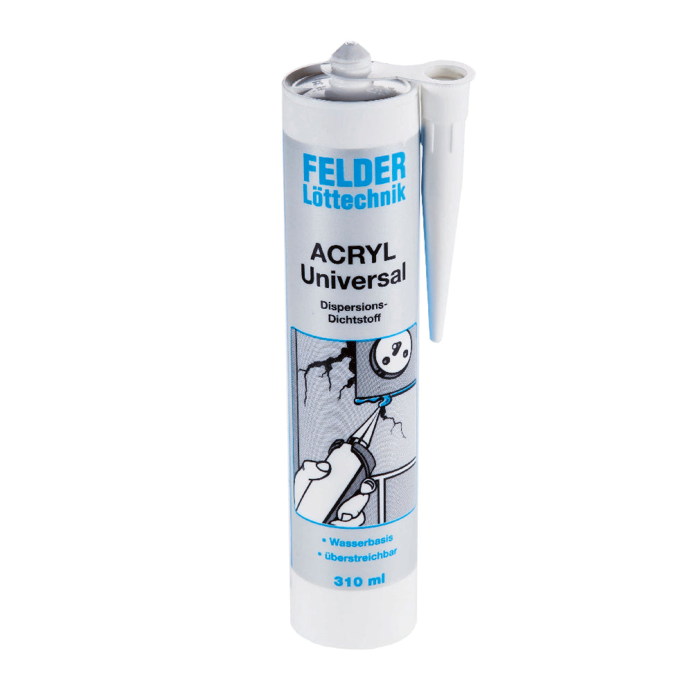Silicon sanitar rezistent la temperaturi inalte Felder 310 ml- neutru , acryl-neutru alb
