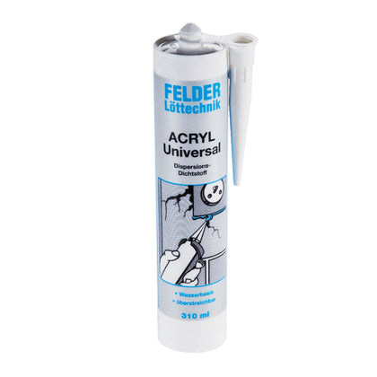 Silicon sanitar rezistent la temperaturi inalte Felder 310 ml- neutru , acryl-acryl alb