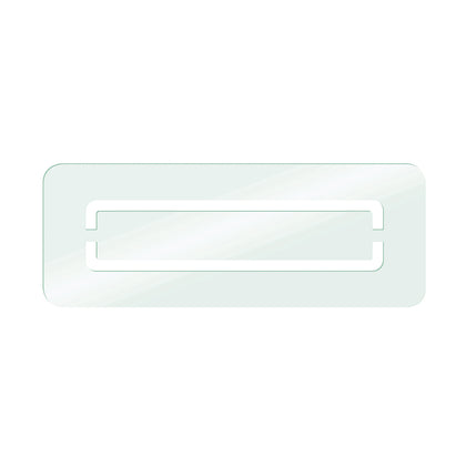 Grila, FRANKISCHE, profi-air Starline design, SHAPE, sticla, 350 x 130 mm, Compakt, alb mat