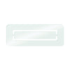 Grila, FRANKISCHE, profi-air Starline design, SHAPE, sticla, 350 x 130 mm, Compakt, alb mat