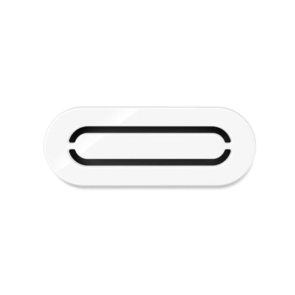 Grila, FRANKISCHE, profi-air Starline design, SHAPE, sticla, 350 x 130 mm, Circle, alb mat