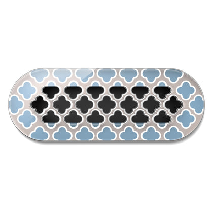 Grila CROSS sticla albastru/gri 350x130 mm – Frankische