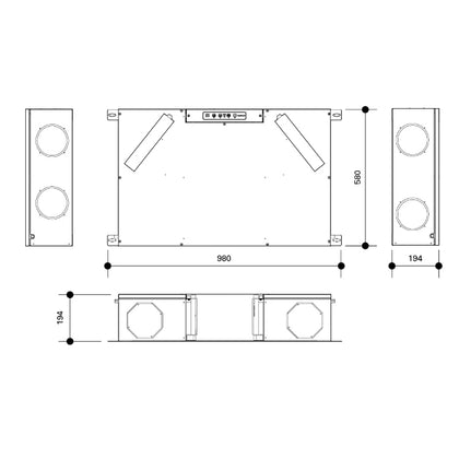 Unitate de ventilatie PROFI AIR FLAT 130 – Frankische