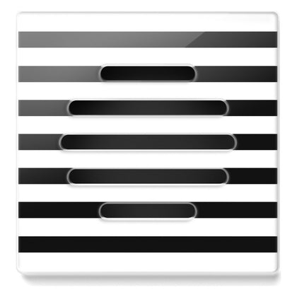 Grila TWIST COMPACT sticla neagra satinata 160x160 mm – Frankische