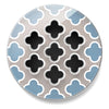 Grila CROSS CIRCLE sticla albastru/gri 160x160 mm – Frankische