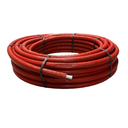 Teava multistrat FRANKISCHE, ALPEX DUO-XS PEX/AL/PE 16 x 2 mm preizolata 6 mm, rosie - colac 100 m