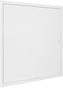 Panou fix de vizitare HACO RDK din metal cu inchizator-600 x 600 mm, alb