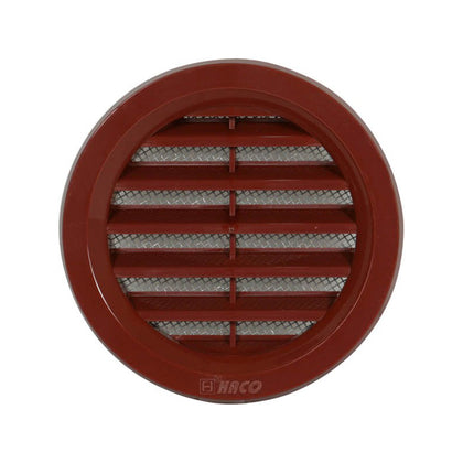 Rama de aerisire rotunda cu plasa HACO-VM 75 maro