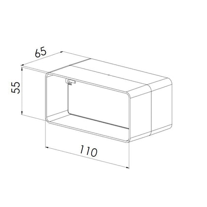 Clapeta ventilatie HACO din plastic, ZKP 100