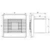 Ventilator de perete axial gravitational:  HACO-P AV Pro 120