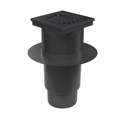 Receptor de exterior MCH cu iesire orizontala D110 cu gratar din fonta cu guler
