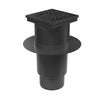 Receptor de exterior MCH cu iesire orizontala D110 cu gratar din fonta cu guler