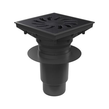 Receptor de exterior cu iesire verticala D110/250 cu gratar de fonta, MCH Chudej