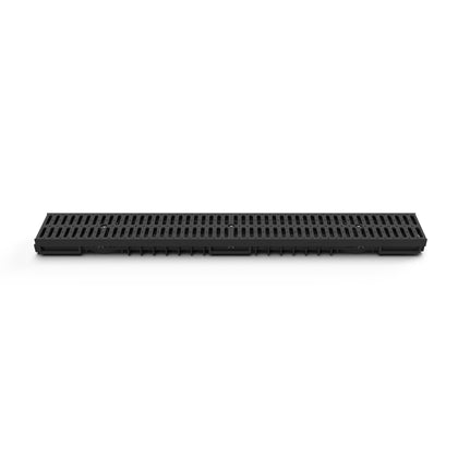 Rigola de exterior MCH cu gratar din plastic, inaltime redusa, 1 m