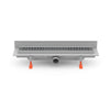Rigola de interior montate la perete MCH cu gratar de inox HARMONY lucioasa, 350 mm