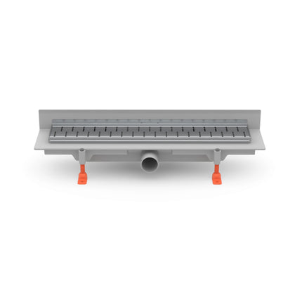 Rigola de interior montate la perete MCH cu rama si gratar de inox MEDIUM mata, 350 mm