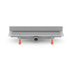 Rigola de interior montate la perete MCH cu gratar de inox KLASIK/FLOOR lucioasa, 450 mm