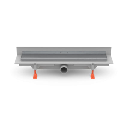 Rigola de interior montate la perete MCH cu rama si gratar de inox KLASIK/FLOOR lucioasa, 450 mm