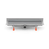 Rigola de interior montate la perete MCH cu rama si gratar de inox KLASIK/FLOOR mata, 450 mm
