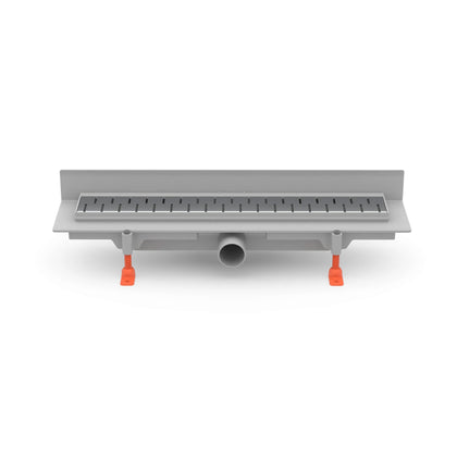 Rigola de interior montate la perete MCH cu gratar de inox MEDIUM mata, 450 mm