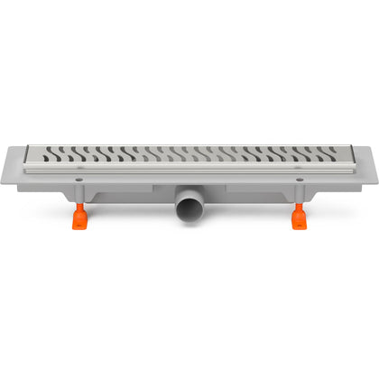 Rigola de interior MCH cu rama si gratar de inox HARMONY lucioasa, 550 mm