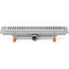 Rigola de interior MCH cu rama si gratar de inox HARMONY lucioasa, 550 mm