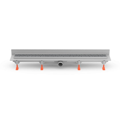 Rigola de interior montate la perete MCH cu gratar de inox DROPS lucioasa, 650 mm