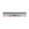 Rigola de interior montate la perete MCH cu gratar de inox DROPS mata, 650 mm