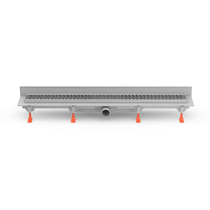 Rigola de interior montate la perete MCH cu gratar de inox HARMONY lucioasa, 650 mm